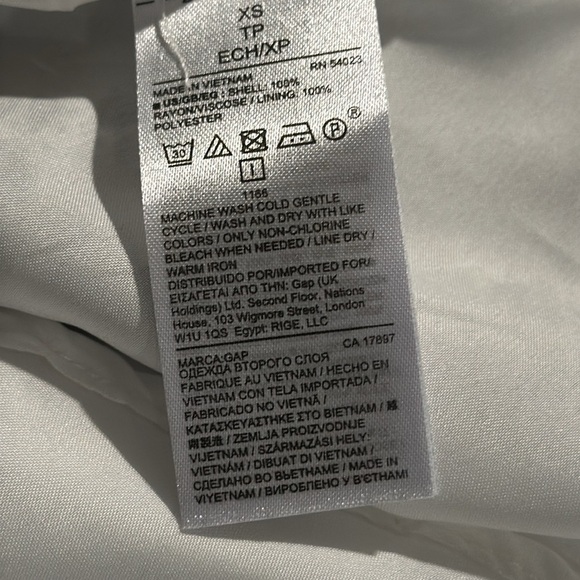 Gap Floral Sleeveless Dress Zipper Back Attached Ties at Waist Fully Lined NWT - Picture 13 of 13